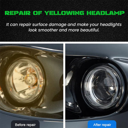 🔥LAST DAY 50% OFF!!🚗【Headlight Crystal Restorer】— One swipe, and yellowed lenses become crystal clear. Old becomes new, and your headlights shine like brand new! ✨🔦