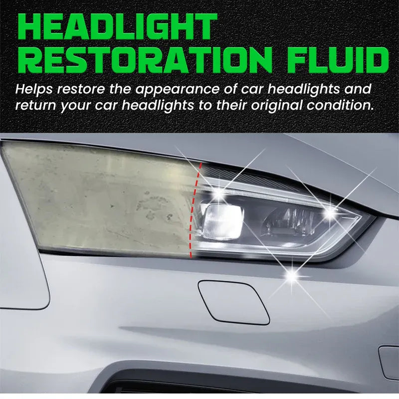 🔥LAST DAY 50% OFF!!🚗【Headlight Crystal Restorer】— One swipe, and yellowed lenses become crystal clear. Old becomes new, and your headlights shine like brand new! ✨🔦