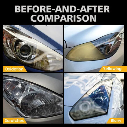 🔥LAST DAY 50% OFF!!🚗【Headlight Crystal Restorer】— One swipe, and yellowed lenses become crystal clear. Old becomes new, and your headlights shine like brand new! ✨🔦
