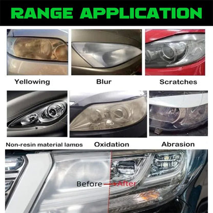 🔥LAST DAY 50% OFF!!🚗【Headlight Crystal Restorer】— One swipe, and yellowed lenses become crystal clear. Old becomes new, and your headlights shine like brand new! ✨🔦