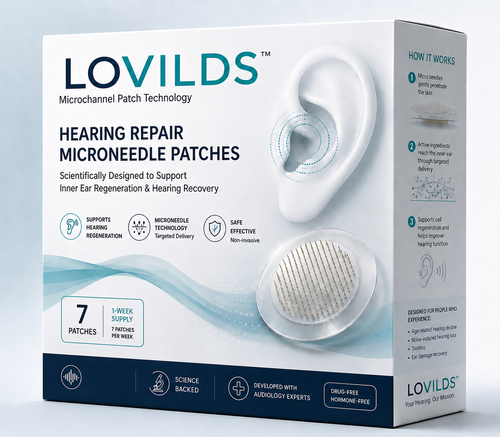 LOVILDS™ HEARING REPAIR MICRONEEDLE PATCHES ✅ Targets Hearing Loss, Tinnitus, Ear Infections, Balance Disorders, and Age-Related Ear Degeneration.