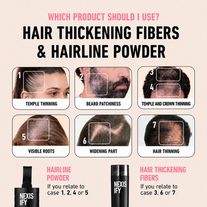 🔥Last Day 50% OFF!!Nexisify Hairline contouring powder-Instant, Natural Coverage for thinning hair and roots