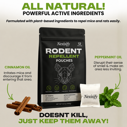 Nexisify™ Natural Rodent Repellent Pouches