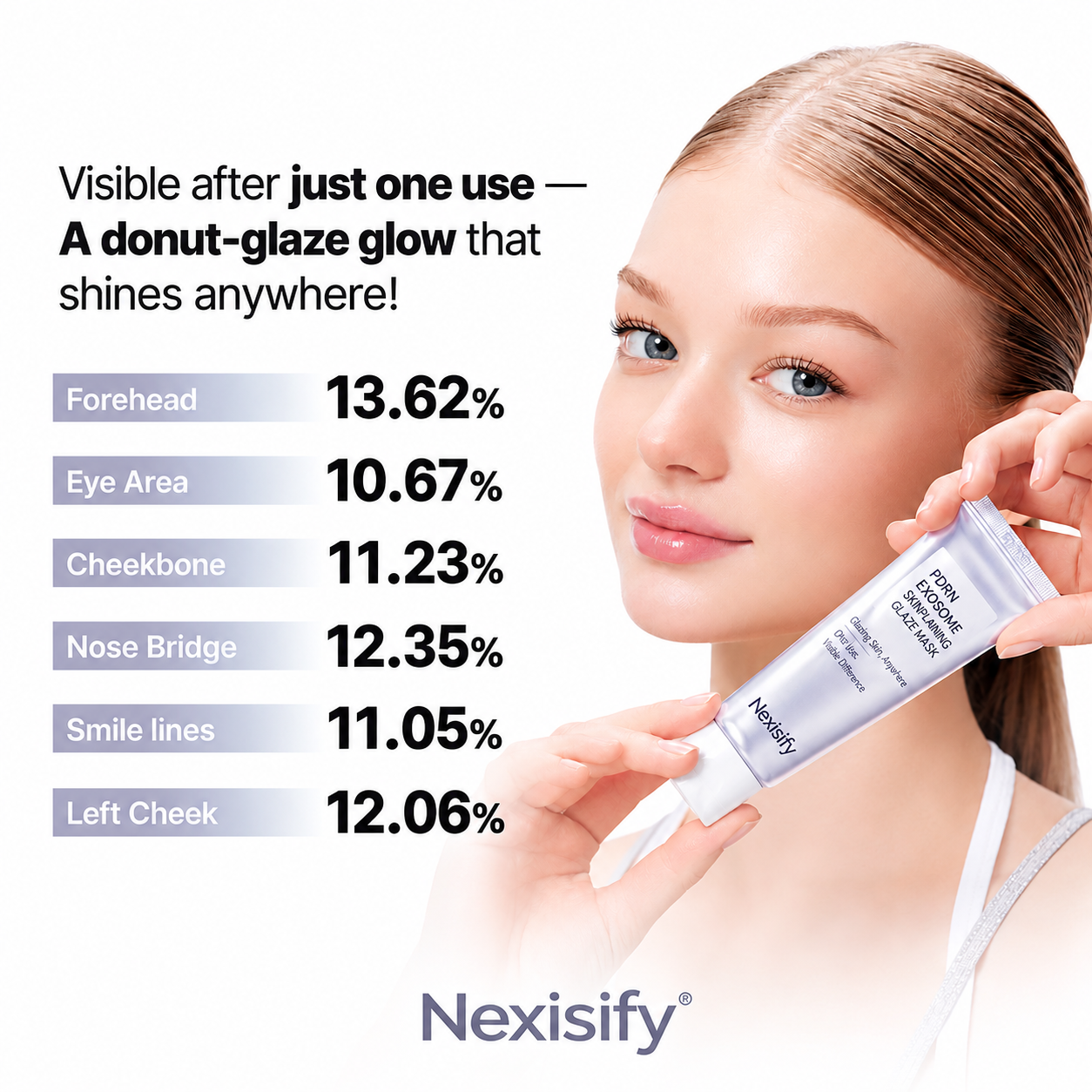 PDRN Exosome Overnight Glaze Peel-Off Mask  Hydrate, smooth and reveal a fresh glazed-looking glow while you sleep.