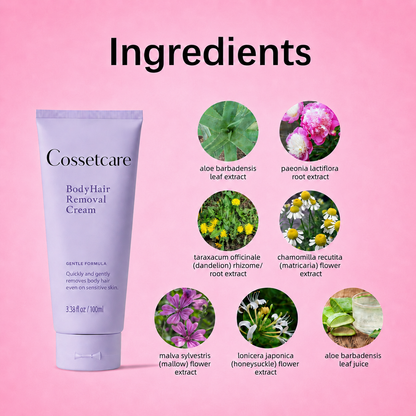 Cossetcare Hair Removal Cream | Gentle 5-Minute Body Hair Removal