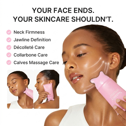 🔥LAST DAY 50% OFF!!✨🦢Neck Wrinkle Eraser! Built-In Gua Sha Cream w/5% Anemarrhena Root Complex + PDRN Korean Skincare