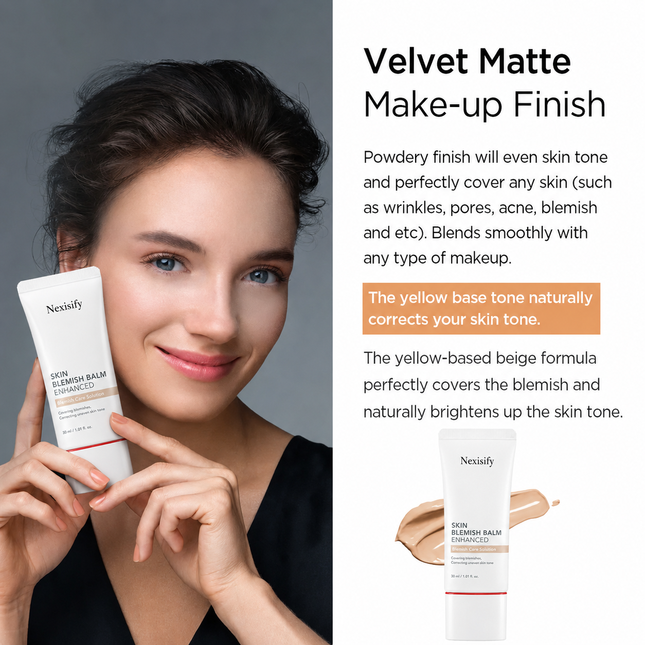 🔥LAST DAY 50% OFF!!Nexisify Complexion-Perfecting & Concealing BB Cream