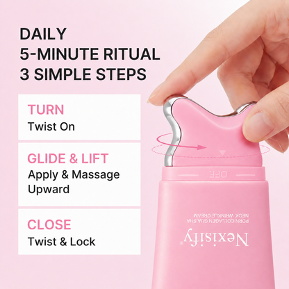 🔥LAST DAY 50% OFF!!✨🦢Neck Wrinkle Eraser! Built-In Gua Sha Cream w/5% Anemarrhena Root Complex + PDRN Korean Skincare