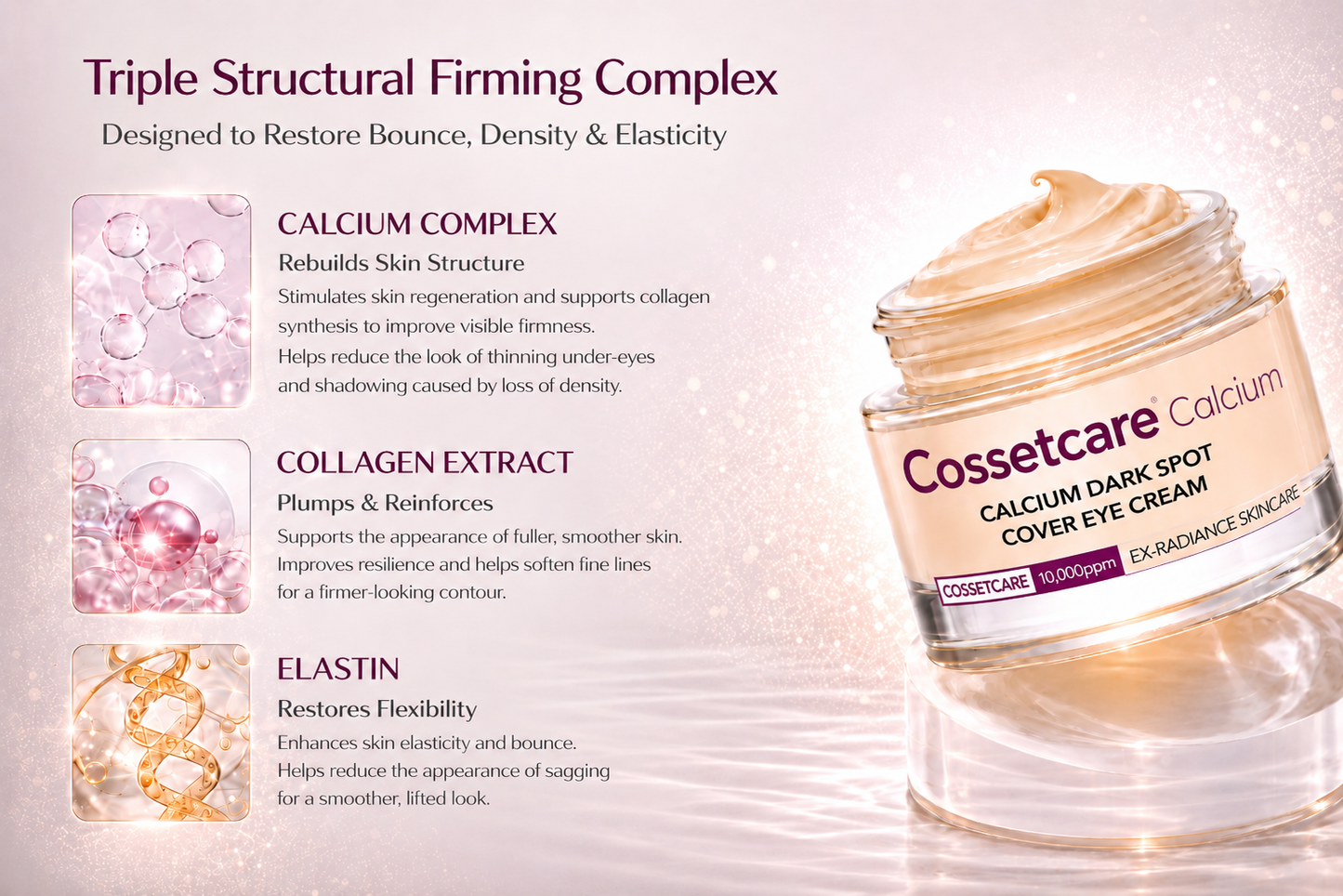 🔥LAST DAY 50% OFF!!Cossetcare Korean Calcium Dark Spot Eye Cream