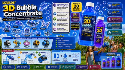 LOVILDS 3D Bubble Concentrate Animal &Ocean Fantasy Theme