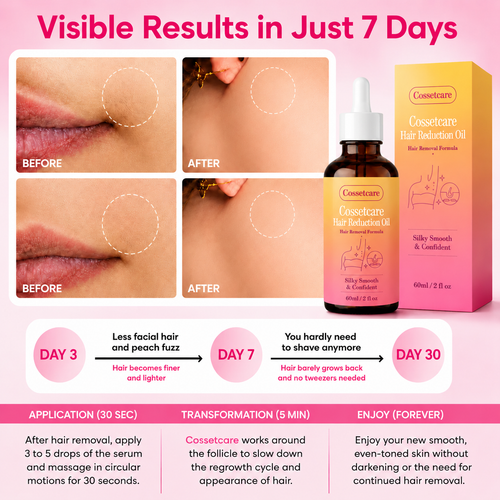 🔥LAST DAY 60% OFF Cossetcare Hair Reduction Oil 60 ml – Permanent Hair Removal Oil