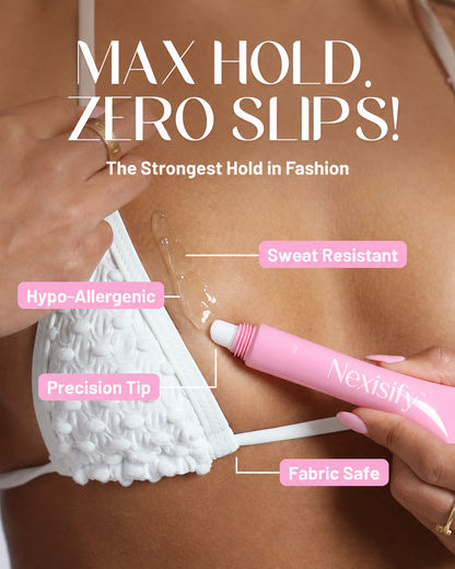 🥳2026 HOT SALE🥳💞50K+ SOLD!🛋️✨ 50% OFF!Nexisify® Body Adhesive,Strong adhesion, gentle touch—the perfect match for wedding dresses, swimwear, and temporary tattoos.