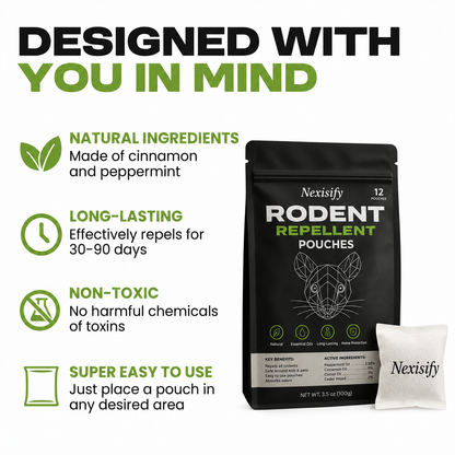 Nexisify™ Natural Rodent Repellent Pouches