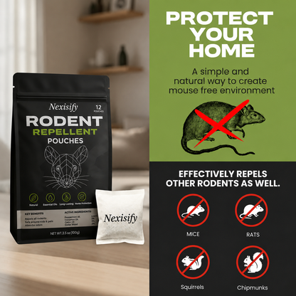 Nexisify™ Natural Rodent Repellent Pouches