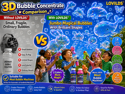 LOVILDS 3D Bubble Concentrate Animal &Ocean Fantasy Theme