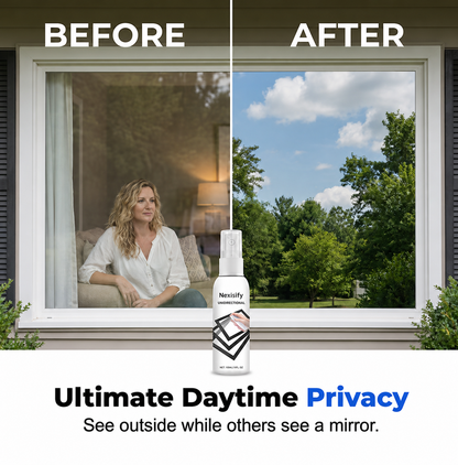 69% OFF Reflective Window Spray | Unidirectional Mirror Privacy Shield for Home & Car