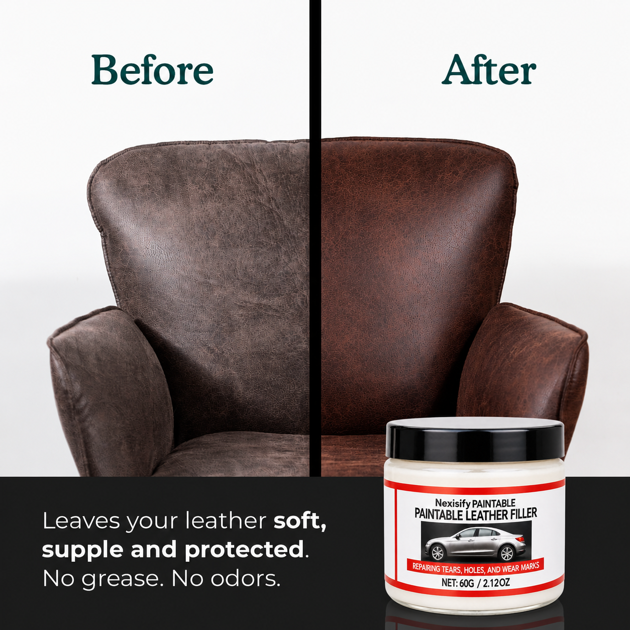 🔥LAST DAY 50% OFF!!Nexisify Leather Repair and Refinishing Paste