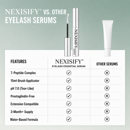 🔥LAST DAY 50% OFF and BUY 1 GET 1 FREE!!Nexisify Eyelash Growth Serum