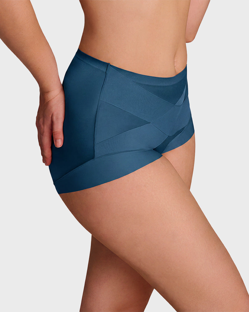 🔥LAST DAY 50% OFF!!High-Waist Cross Design Compression Shaping Panties