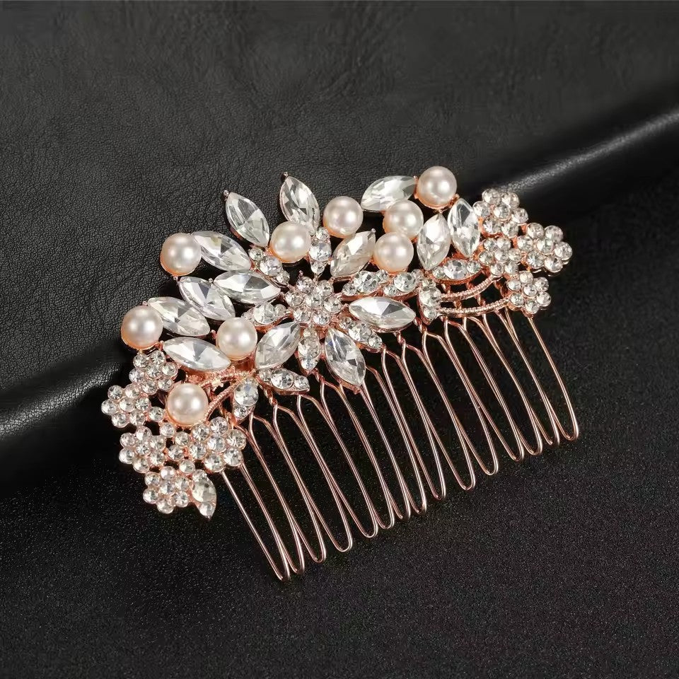 Rhinestone Simple Rose Floral Hair Accessories