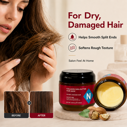 🔥Last Day 50% OFF!!Nexisify Collagen Shea Butter Repair Hair Mask