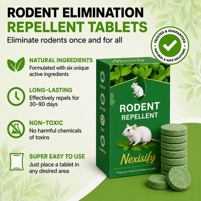 Rodent Repellent Tablet - Create aHome Without Rodents, Safe for Kids& Pets