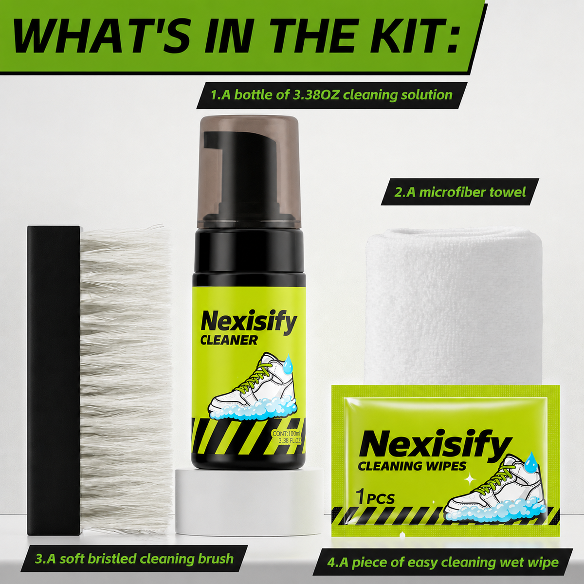 🔥LAST DAY 50% OFF!!Cleaning Kit for Leather,Suede, Canvas, Mesh &More