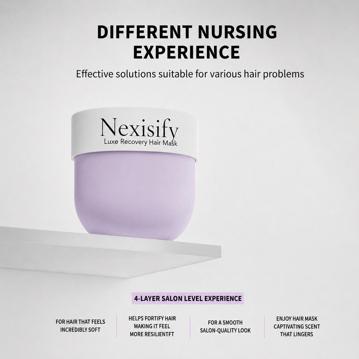 🔥LAST DAY 50% OFF!!Nexisify Luxe Recovery Hair Mask– Infused with Rare Oils & Keratin, Restore Damaged Hair to Life
