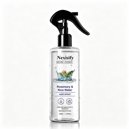 Nexisify Rosemary Rice Water Hair Mist for Soft Smooth Non Greasy Hair