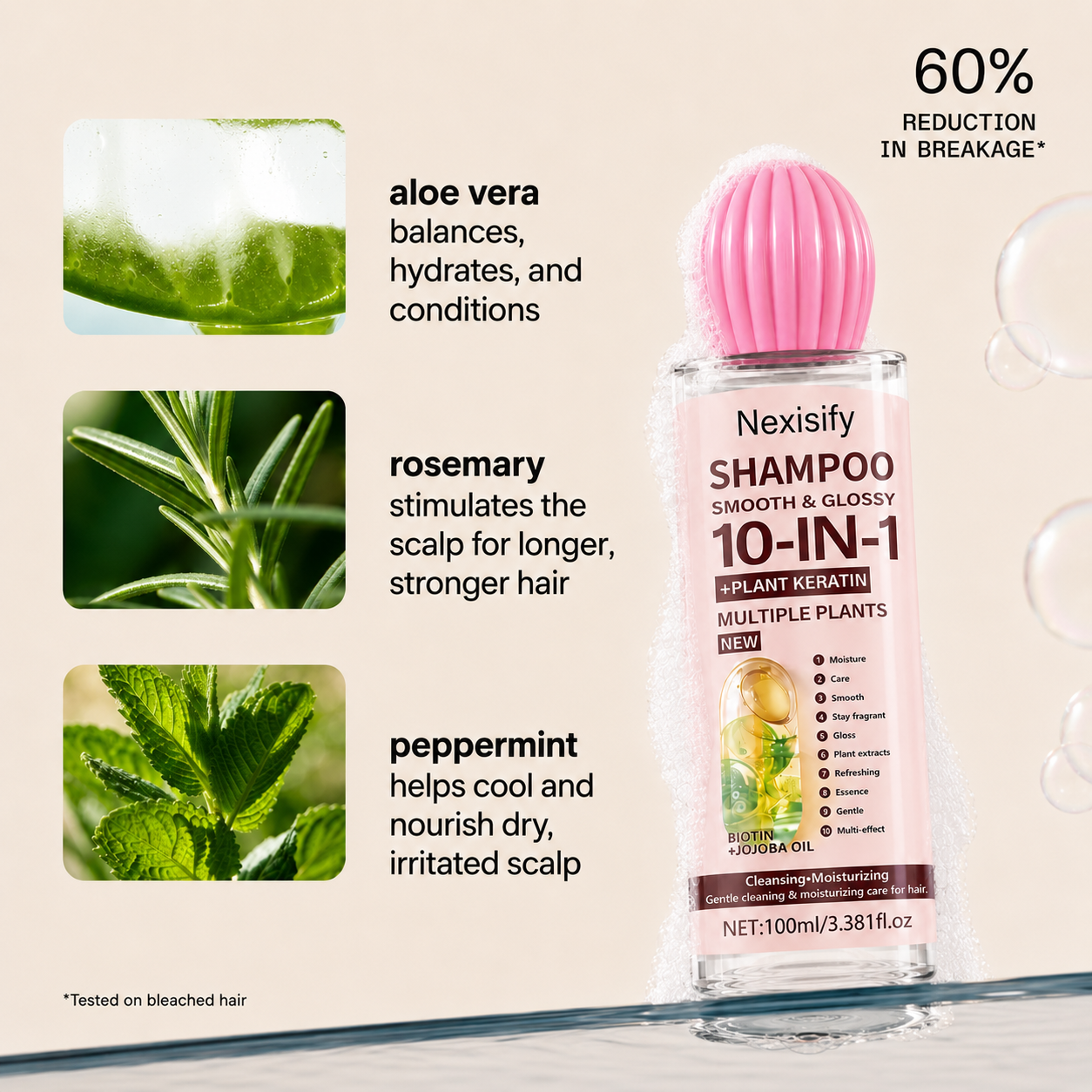🔥LAST DAY 50% OFF!!Nexisify 10-in-1 Botanical Keratin Shampoo & Conditioner Set