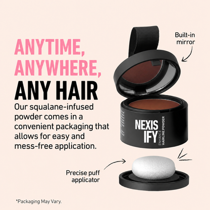 🔥Last Day 50% OFF!!Nexisify Hairline contouring powder-Instant, Natural Coverage for thinning hair and roots