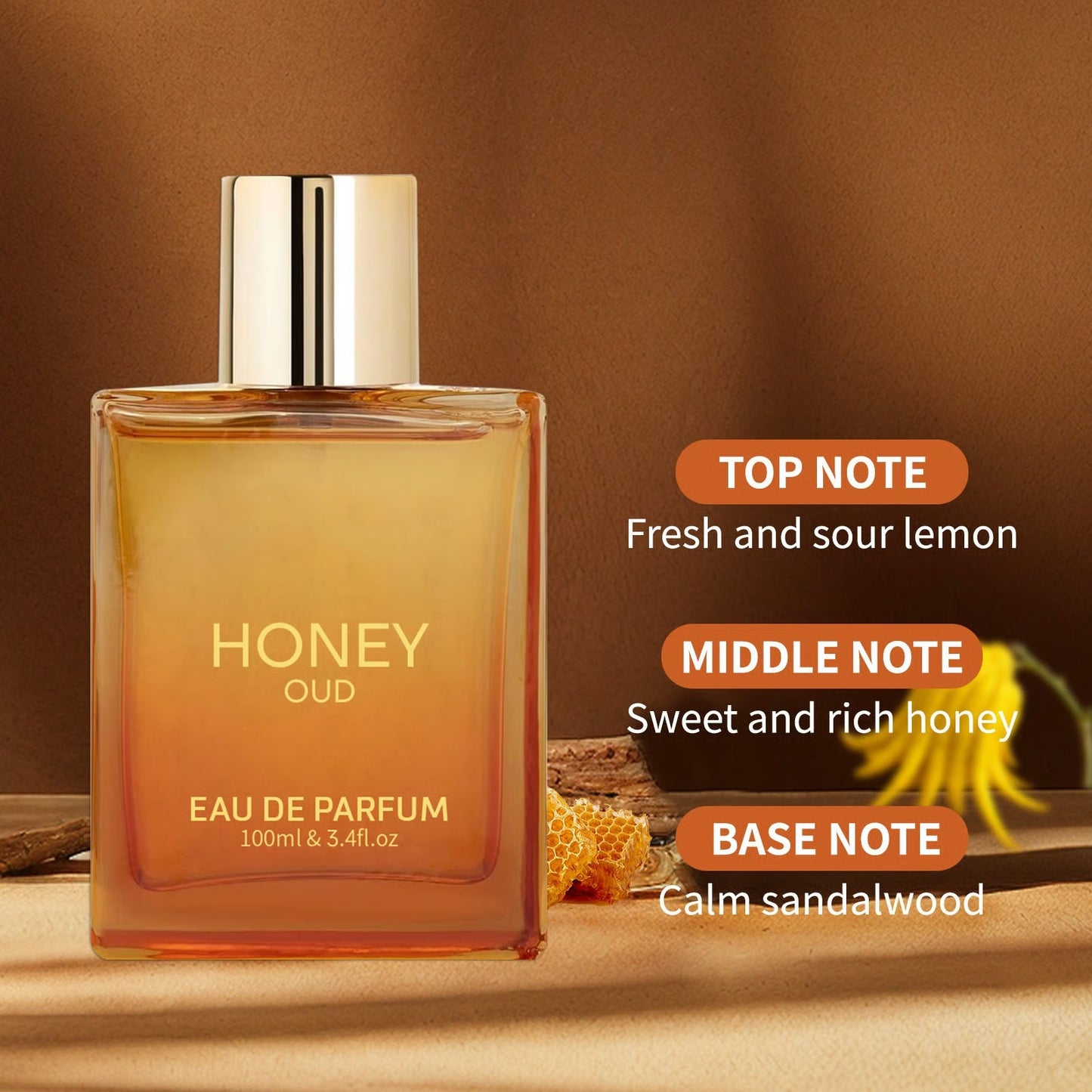🔥LAST DAY 50% OFF!!✨Organic Luxury Honey Oud Unisex Eau De Perfume (100ml)