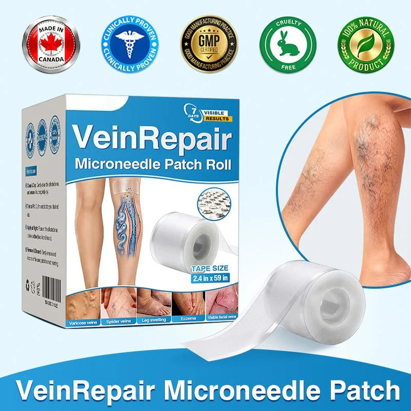 🏆️🏃VeinRepair Microneedle Patch Roll⚡️Instant Relief,Long-Term Results