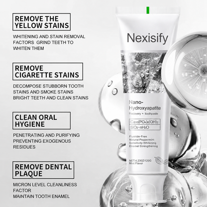 🔥LAST DAY 50% OFF!!Nexisify Nano-Hydroxyapatite Recovery + toothpaste